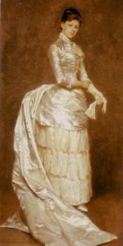 Charlotte Dufaux, in her wedding dress